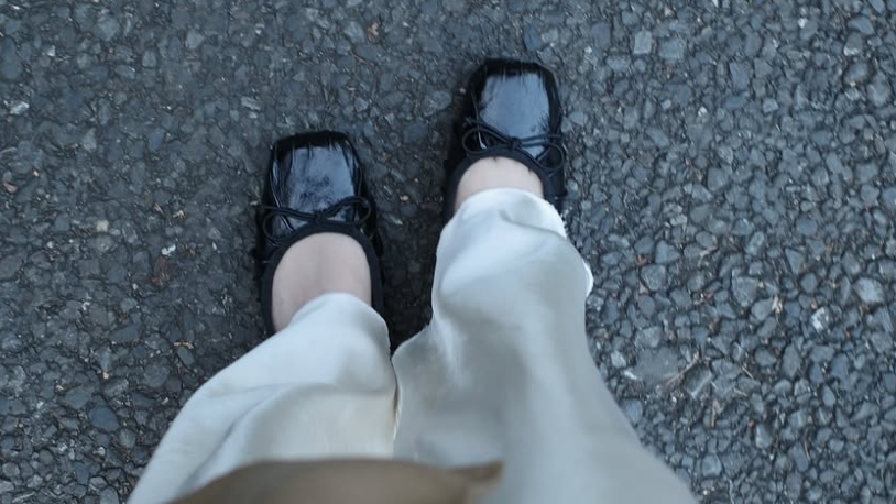 l’aise｜お客様投稿【l’aise】Effortless Allure リュミエールリボン バレエシューズ