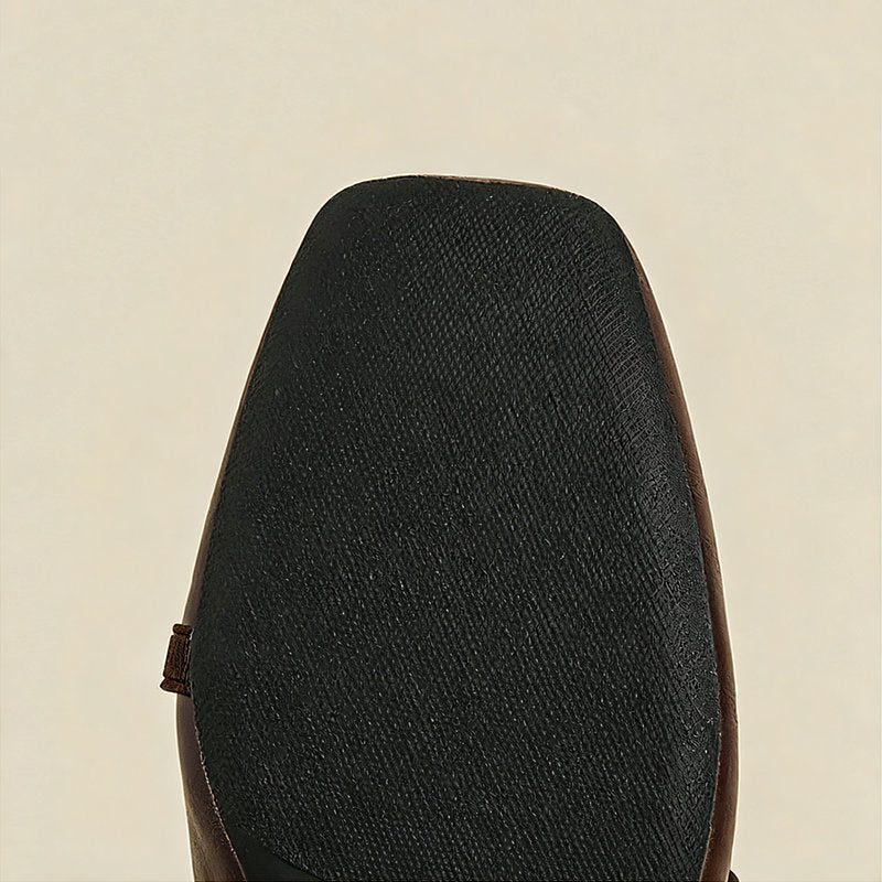 【l’aise】Everyday Elegance クロスリボーン ローファー