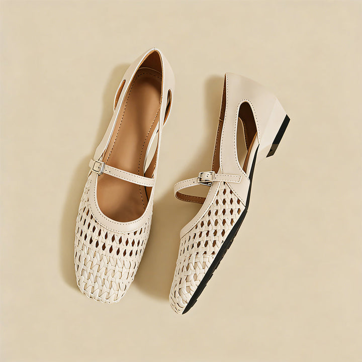 【l’aise】Everyday Elegance エアリーメッシュ ローファー