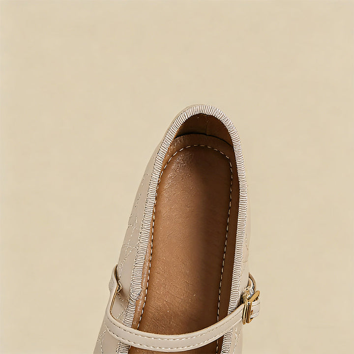 【l’aise】Chic Moments パールリュクス ローファー