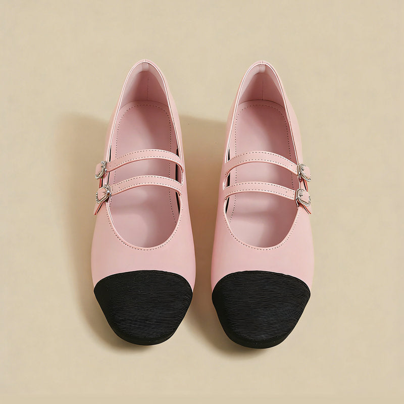 "【l’aise】Chic Moments デュアルトーン ローファー  "