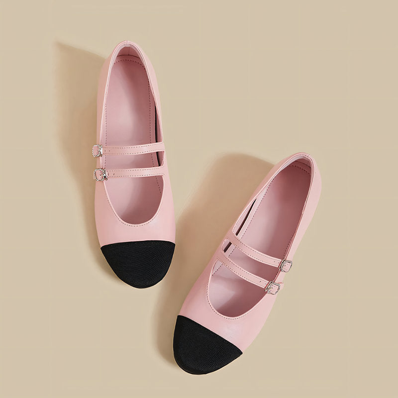 "【l’aise】Chic Moments デュアルトーン ローファー  "