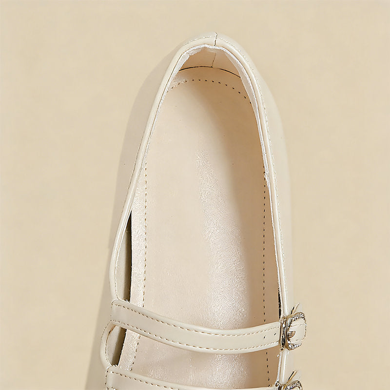 "【l’aise】Chic Moments デュアルトーン ローファー  "