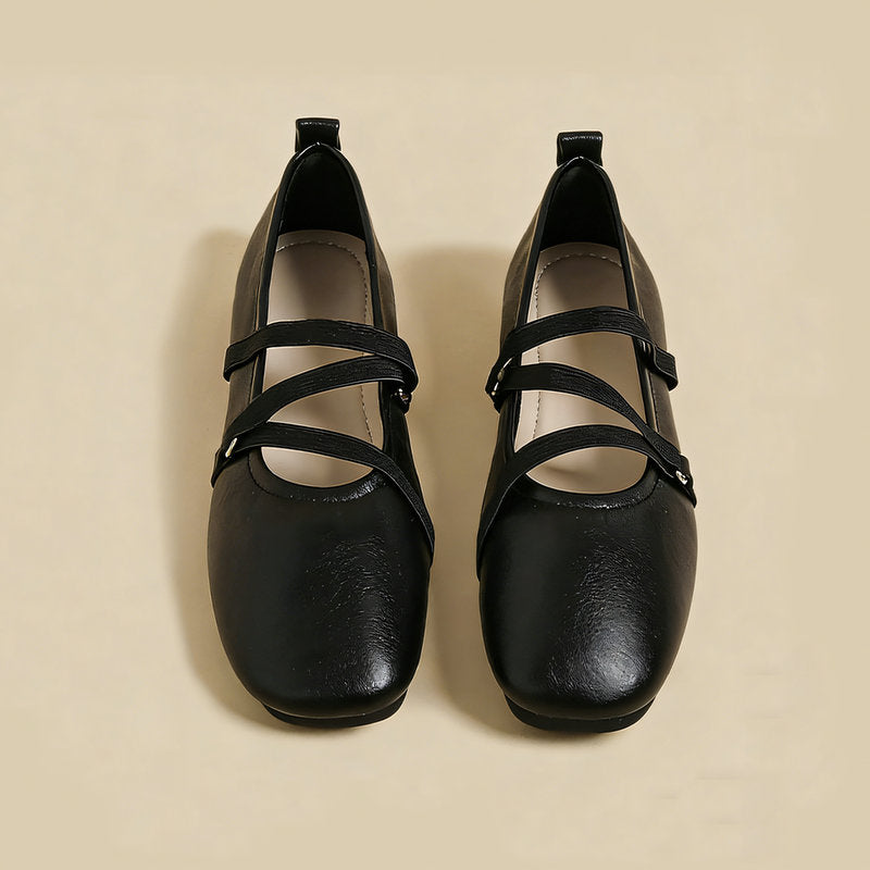 【l’aise】Everyday Elegance クロスムーブ ローファー