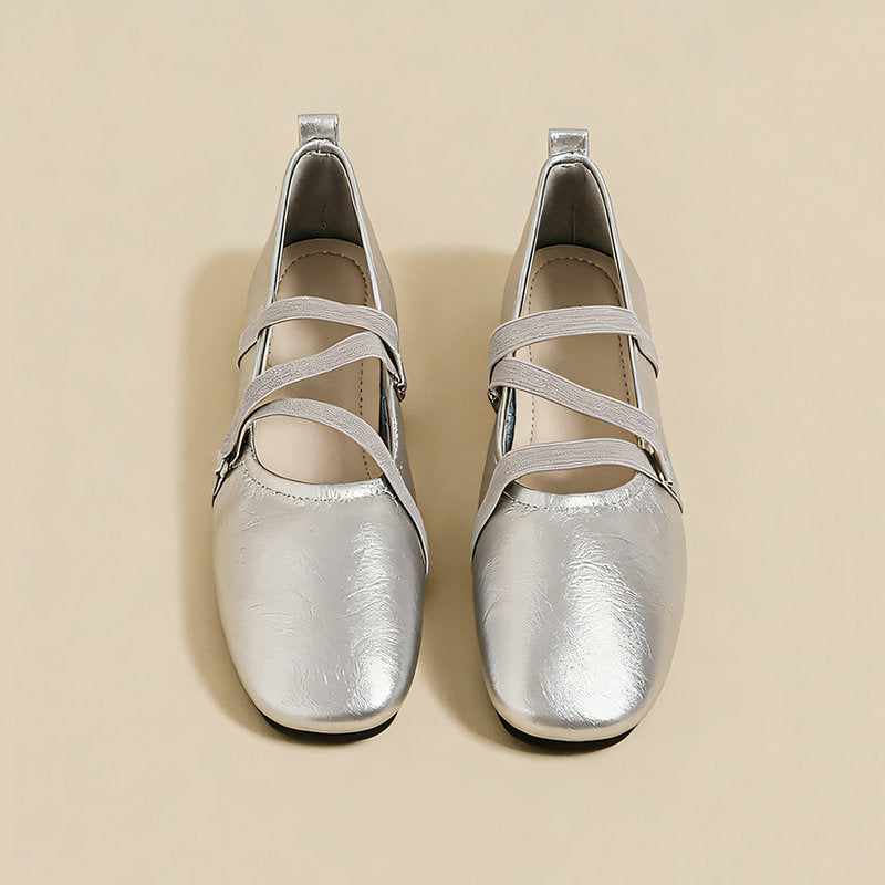 【l’aise】Everyday Elegance クロスムーブ ローファー