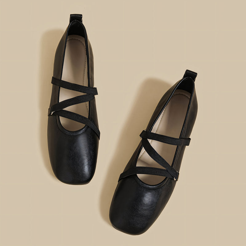 【l’aise】Everyday Elegance クロスムーブ ローファー