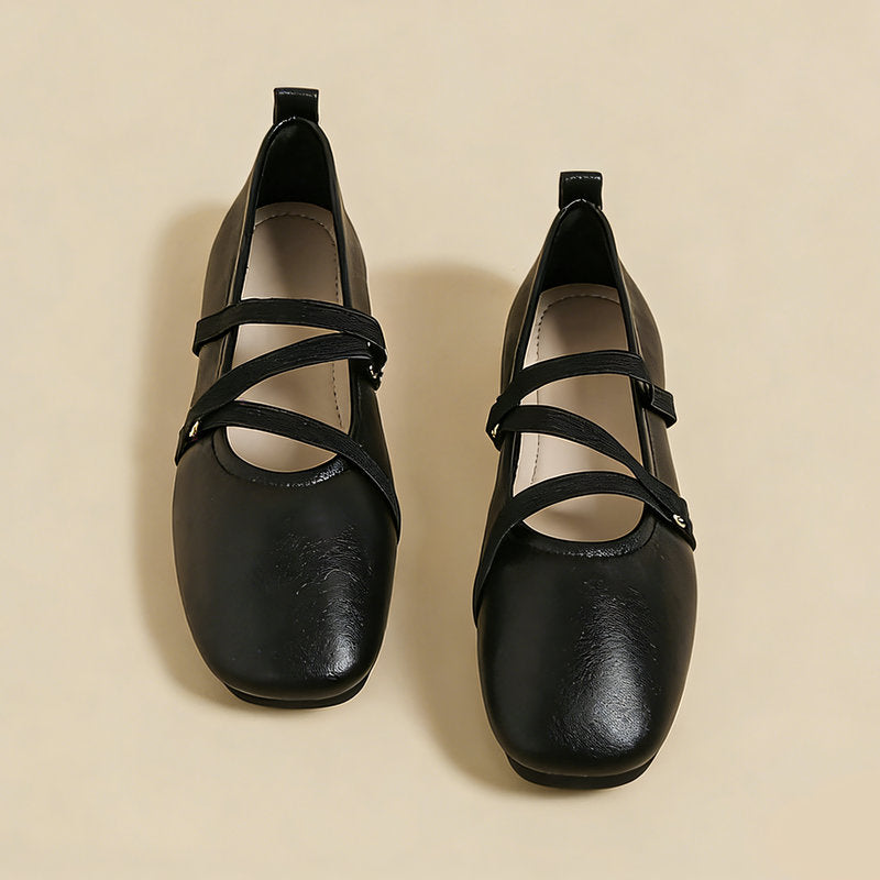 【l’aise】Everyday Elegance クロスムーブ ローファー