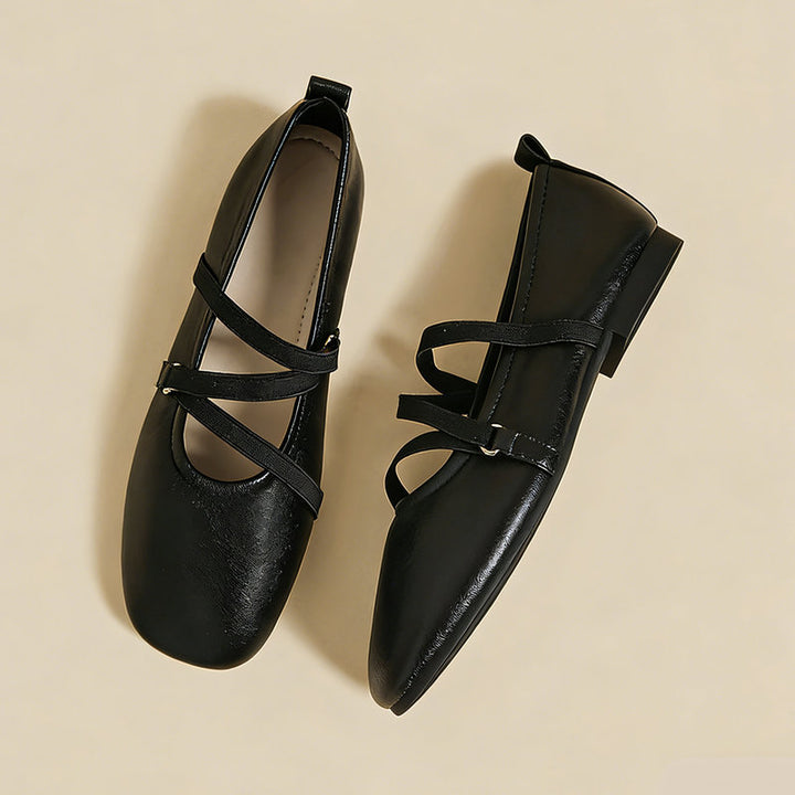 【l’aise】Everyday Elegance クロスムーブ ローファー