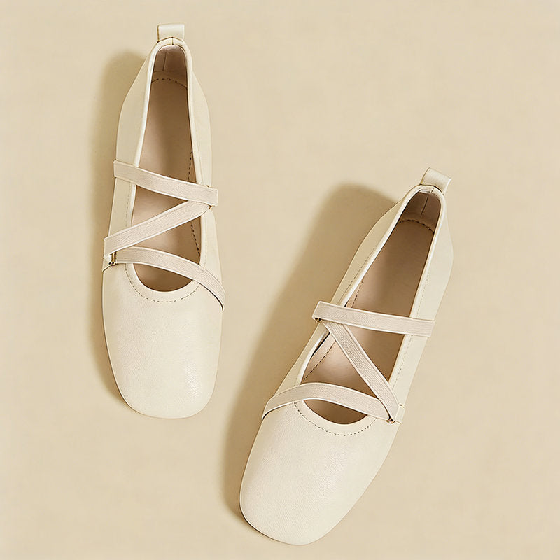 【l’aise】Everyday Elegance クロスムーブ ローファー