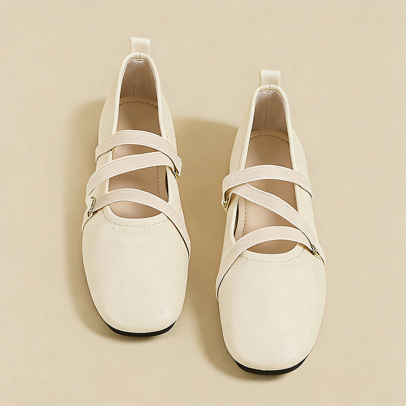 【l’aise】Everyday Elegance クロスムーブ ローファー