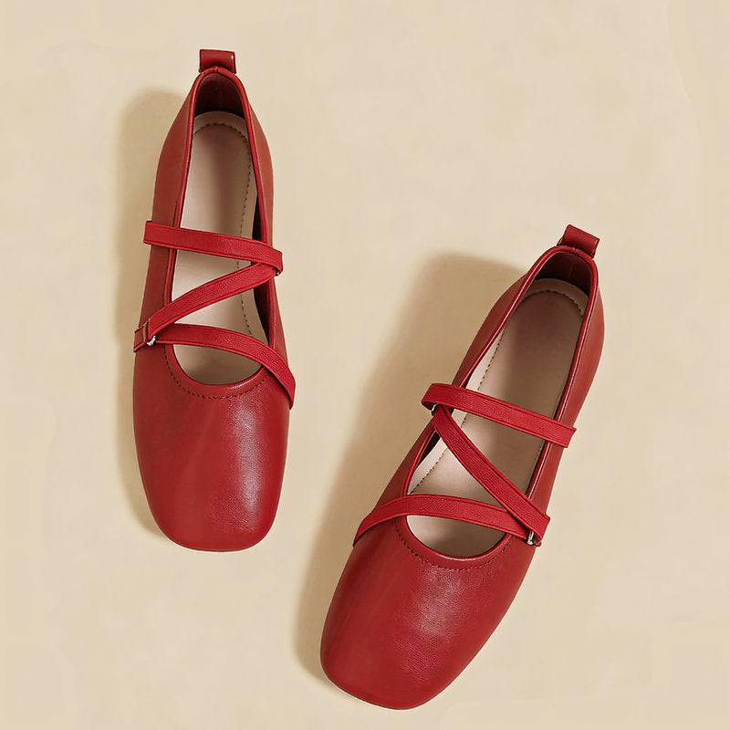 【l’aise】Everyday Elegance クロスムーブ ローファー