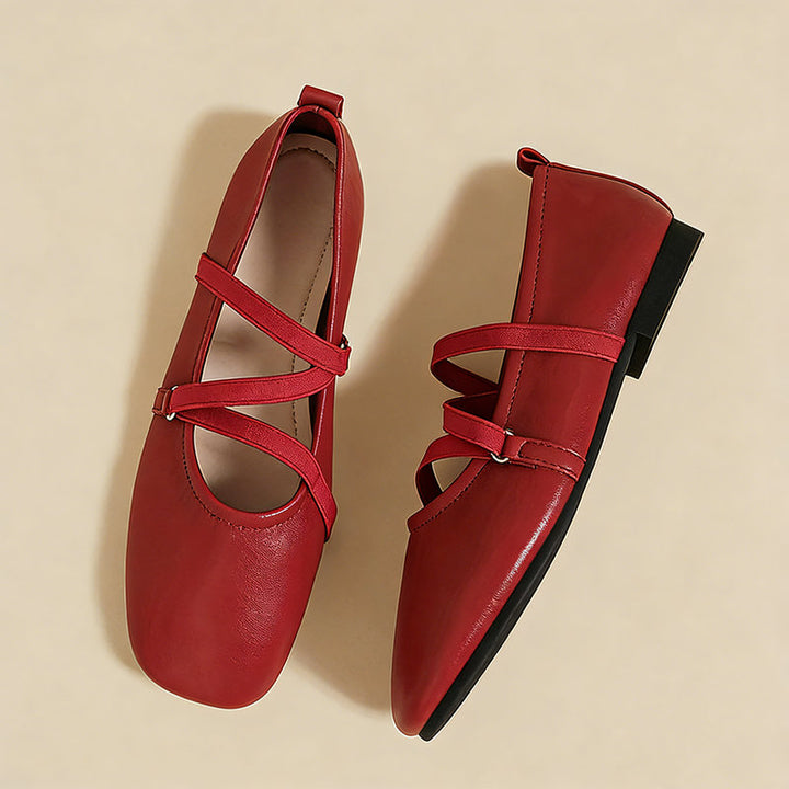 【l’aise】Everyday Elegance クロスムーブ ローファー