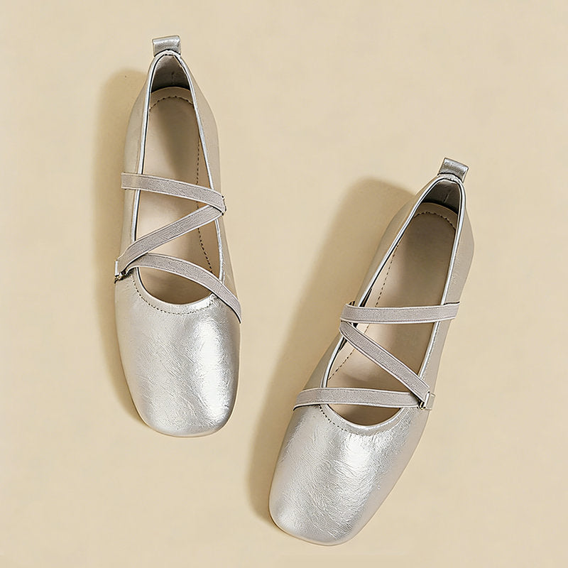 【l’aise】Everyday Elegance クロスムーブ ローファー