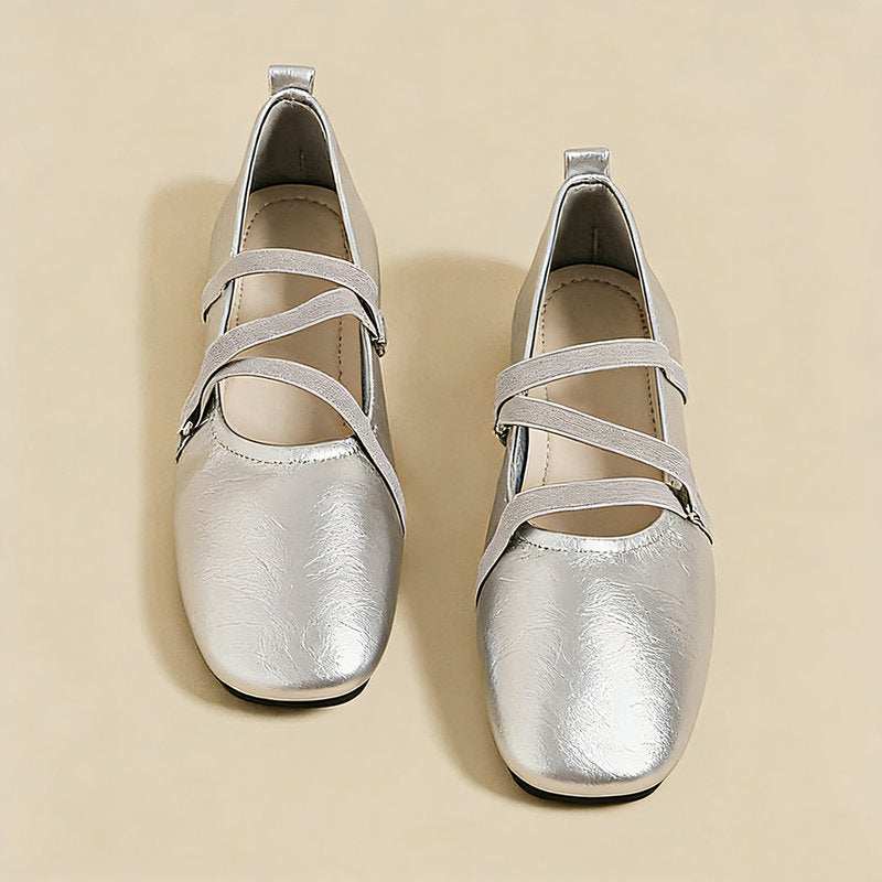 【l’aise】Everyday Elegance クロスムーブ ローファー