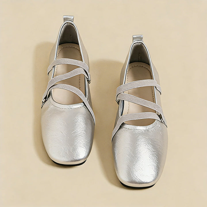 【l’aise】Everyday Elegance クロスムーブ ローファー