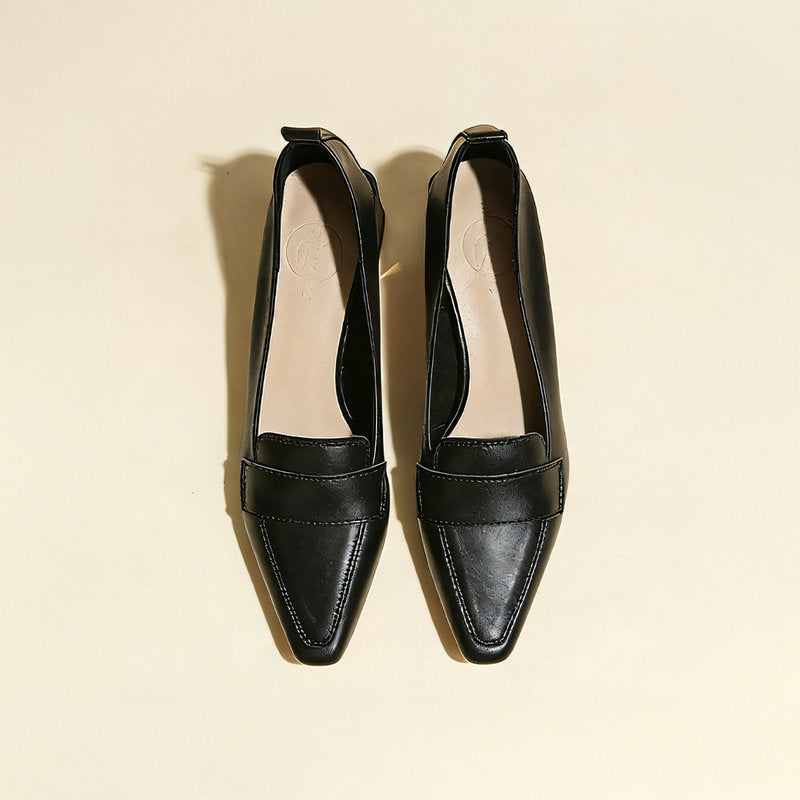 【l’aise】Everyday Elegance シルキークリーム ローファー