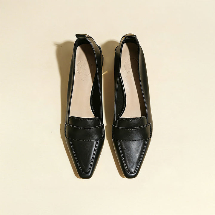 【l’aise】Everyday Elegance シルキークリーム ローファー