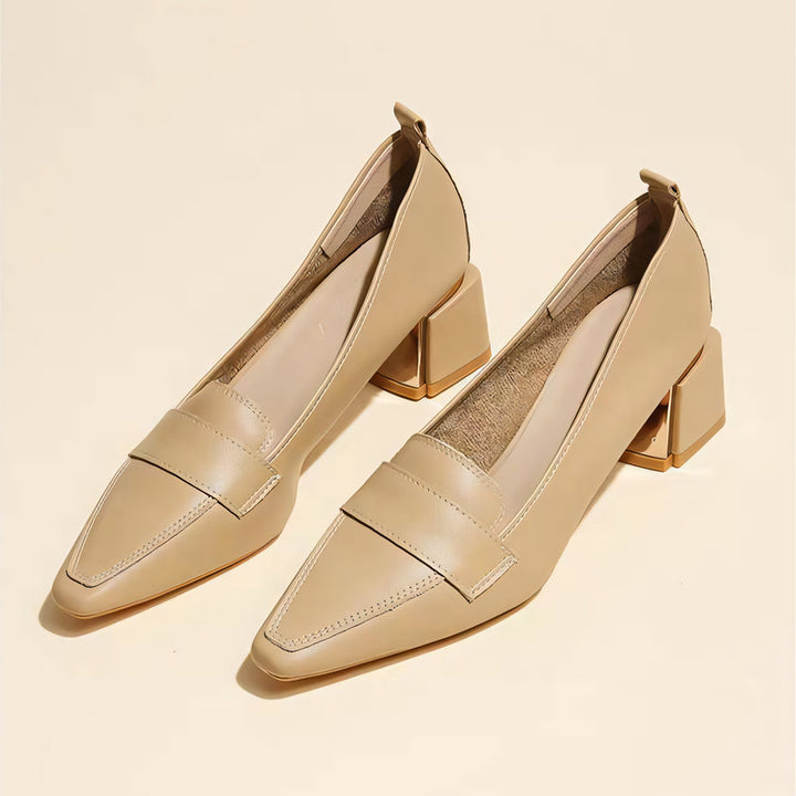 【l’aise】Everyday Elegance シルキークリーム ローファー