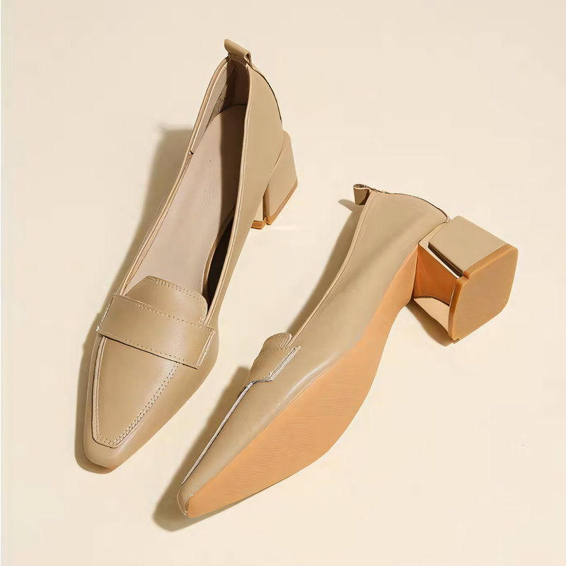 【l’aise】Everyday Elegance シルキークリーム ローファー