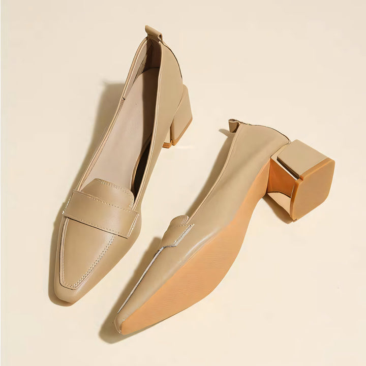 【l’aise】Everyday Elegance シルキークリーム ローファー