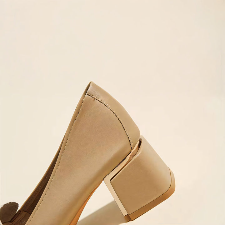 【l’aise】Everyday Elegance シルキークリーム ローファー