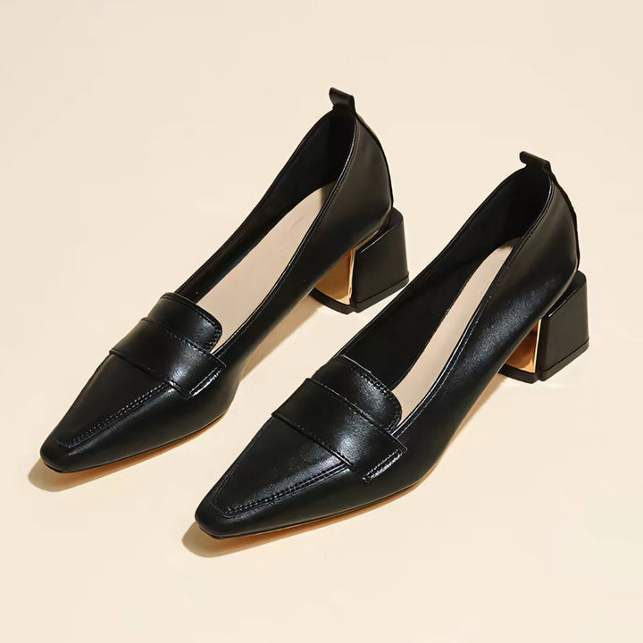 【l’aise】Everyday Elegance シルキークリーム ローファー