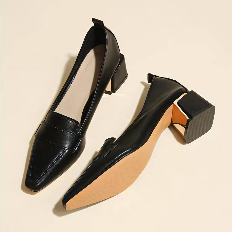 【l’aise】Everyday Elegance シルキークリーム ローファー