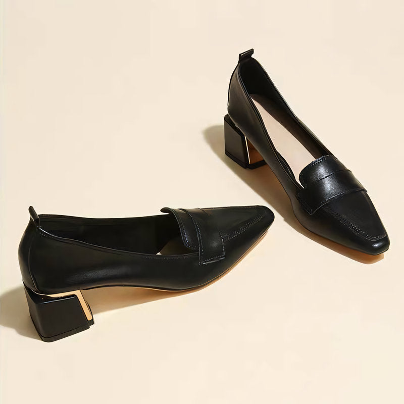 【l’aise】Everyday Elegance シルキークリーム ローファー