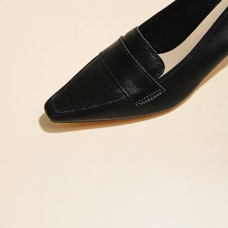 【l’aise】Everyday Elegance シルキークリーム ローファー