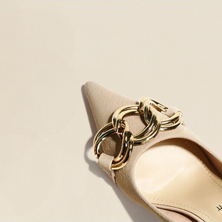 【l’aise】Chic Moments エトワールリング ポインテッドトゥ パンプス