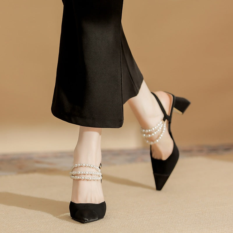 【l’aise】Chic Moments  パールエナ パンプス