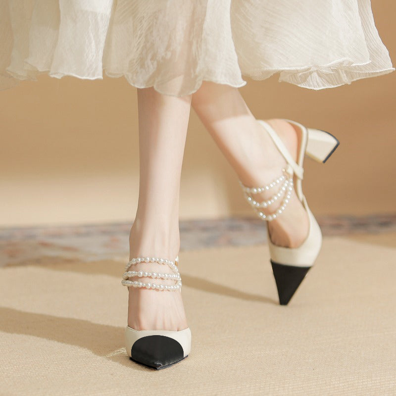 【l’aise】Chic Moments  パールエナ パンプス