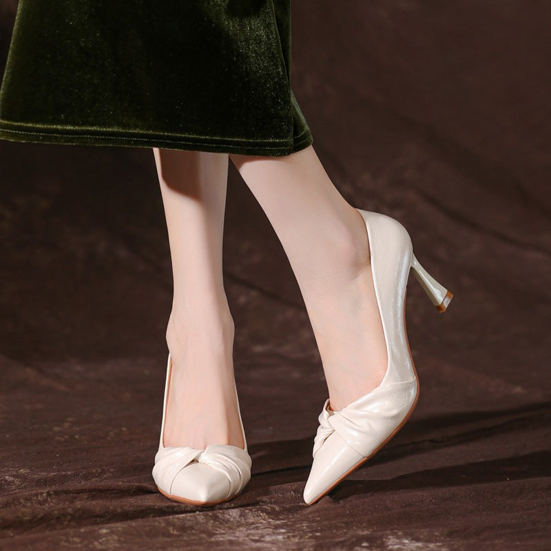 【l’aise】Everyday Elegance ヴェロア パンプス