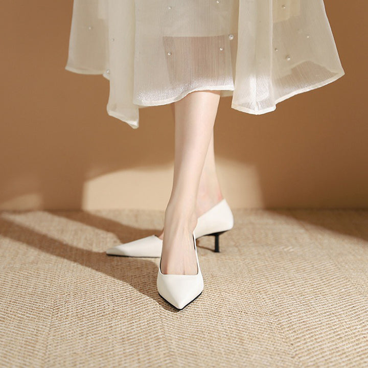 【l’aise】Everyday Elegance  キトゥンヒール パンプス