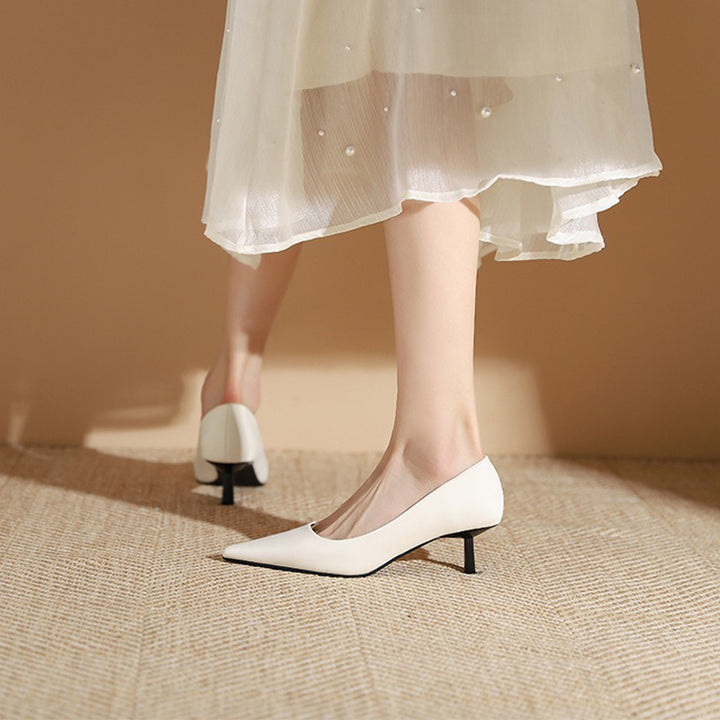 【l’aise】Everyday Elegance  キトゥンヒール パンプス