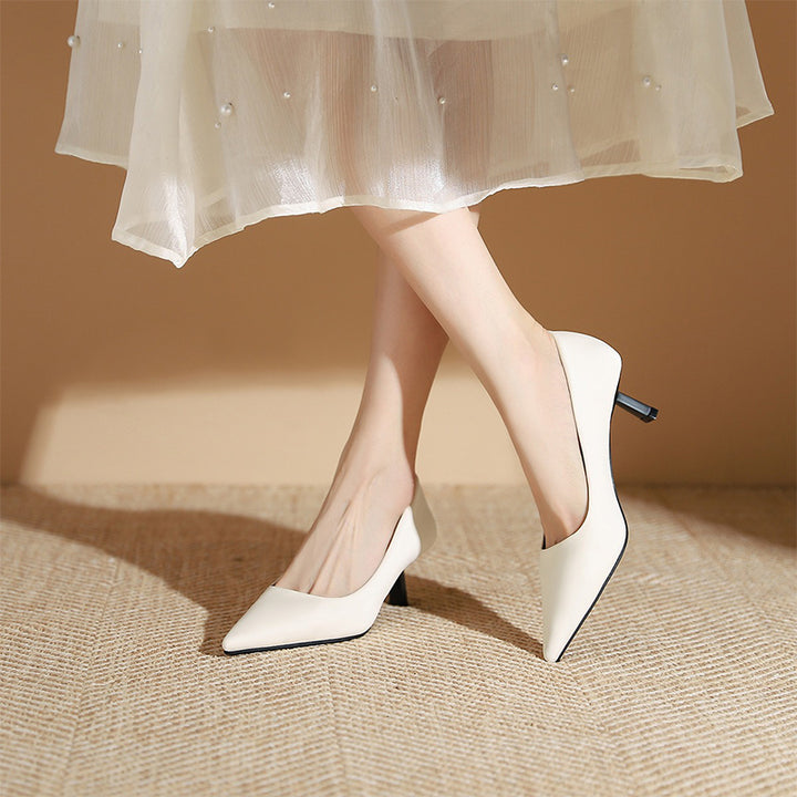 【l’aise】Everyday Elegance  キトゥンヒール パンプス