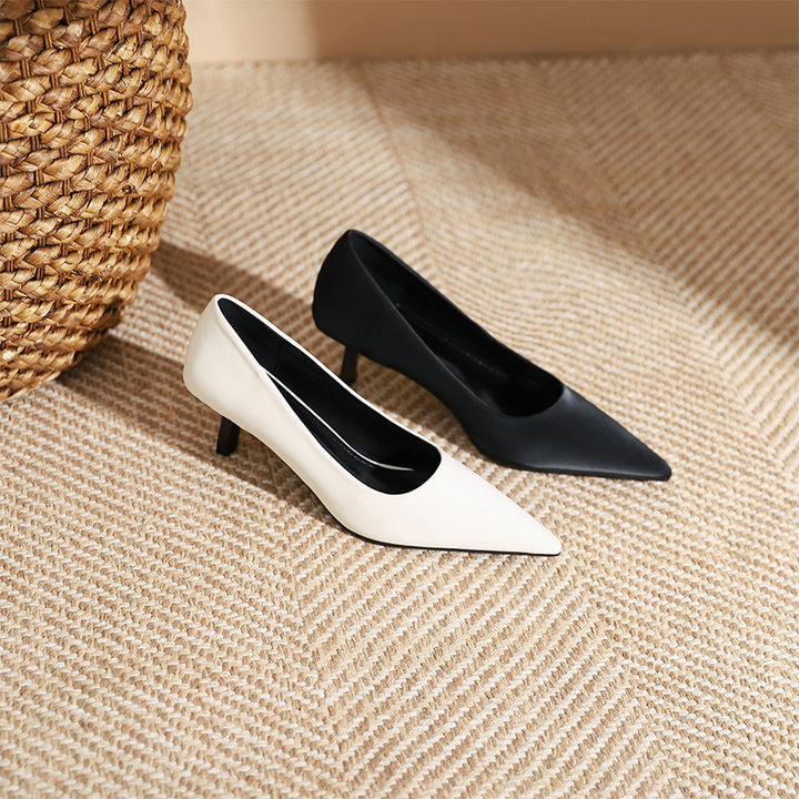 【l’aise】Everyday Elegance  キトゥンヒール パンプス