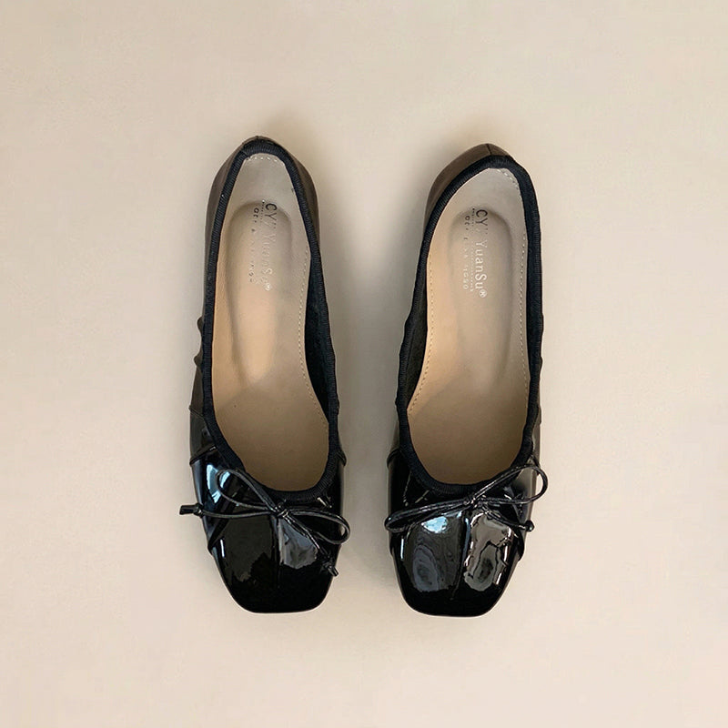 【l’aise】Effortless Allure リュミエールリボン バレエシューズ