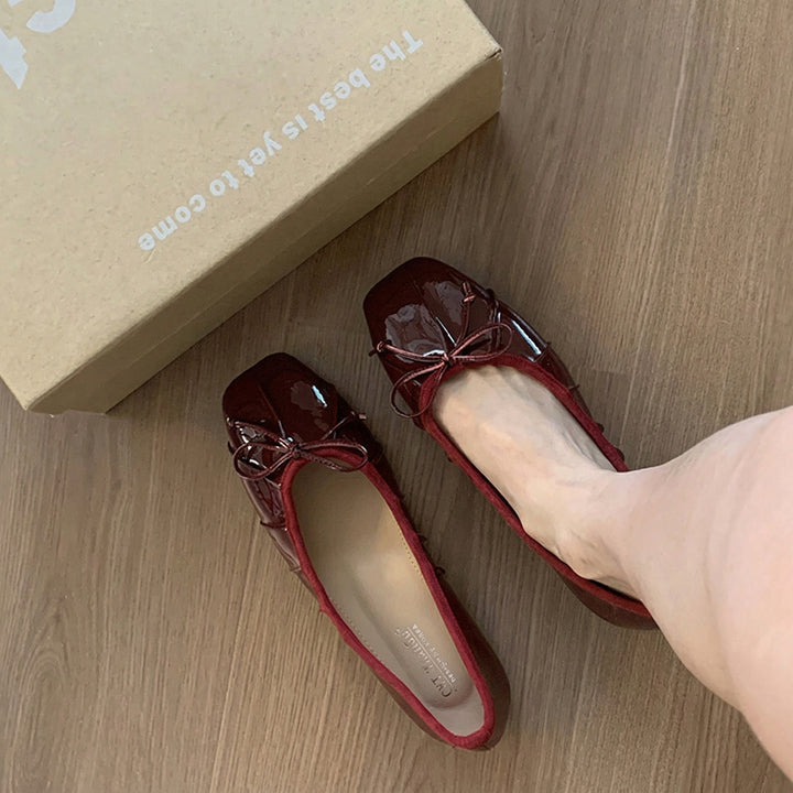 【l’aise】Effortless Allure リュミエールリボン バレエシューズ