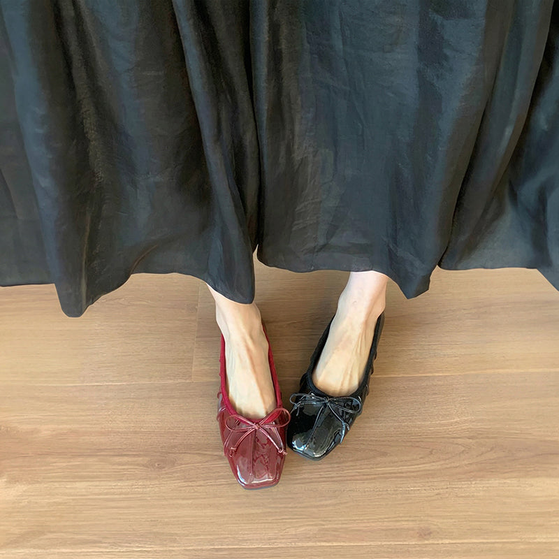 【l’aise】Effortless Allure リュミエールリボン バレエシューズ