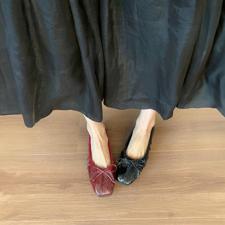 【l’aise】Effortless Allure リュミエールリボン バレエシューズ