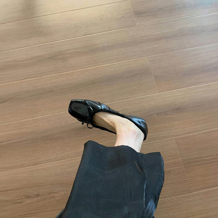 【l’aise】Effortless Allure リュミエールリボン バレエシューズ