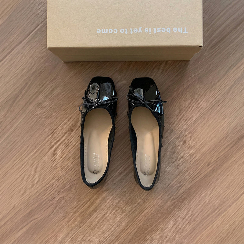 【l’aise】Effortless Allure リュミエールリボン バレエシューズ