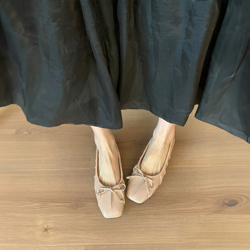 【l’aise】Effortless Allure リュミエールリボン バレエシューズ