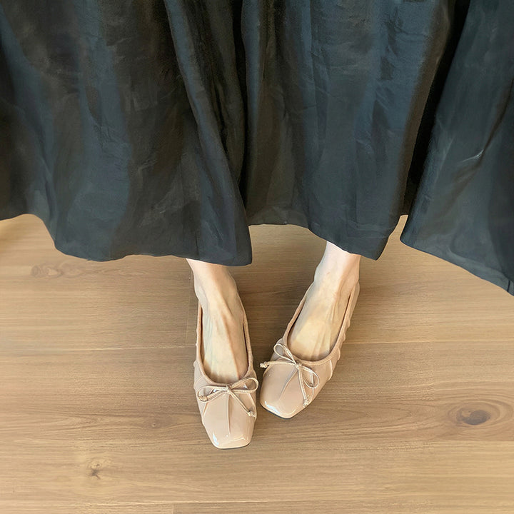 【l’aise】Effortless Allure リュミエールリボン バレエシューズ