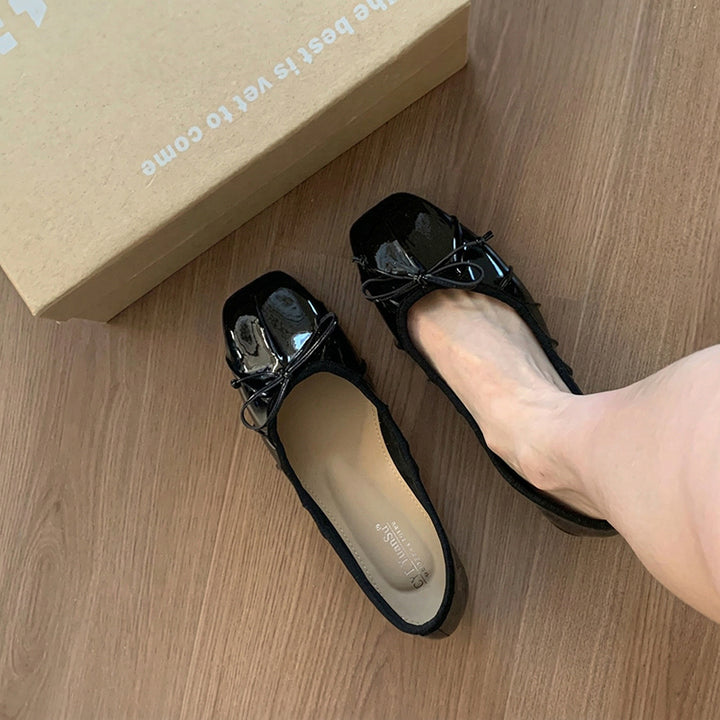 【l’aise】Effortless Allure リュミエールリボン バレエシューズ