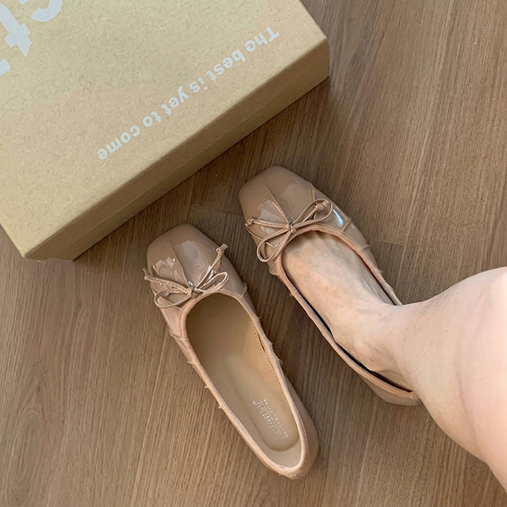 【l’aise】Effortless Allure リュミエールリボン バレエシューズ