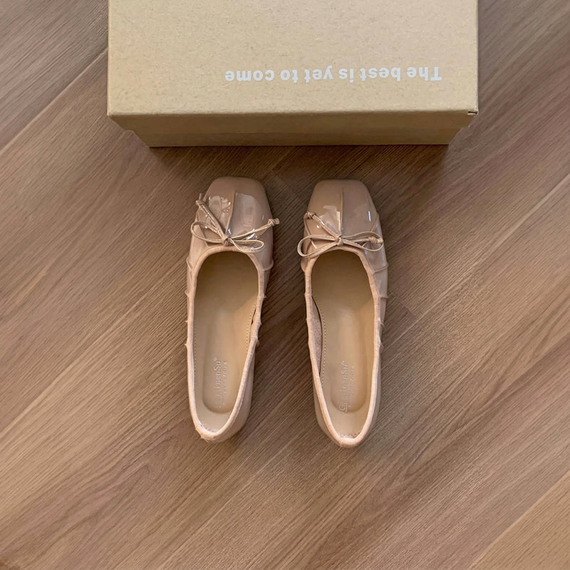 【l’aise】Effortless Allure リュミエールリボン バレエシューズ